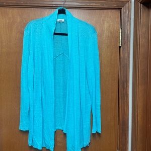 J. Jill large long sleeve blue shrug
